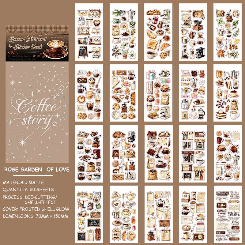 Coffee Story Sticker Book
