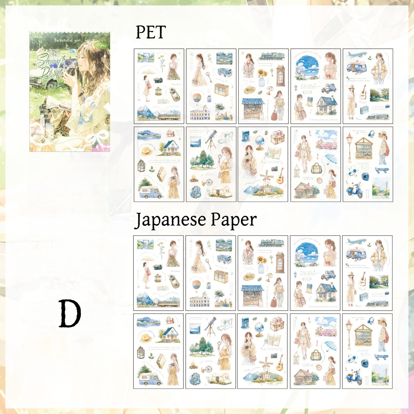 Eternal Secret Words Sticker Book