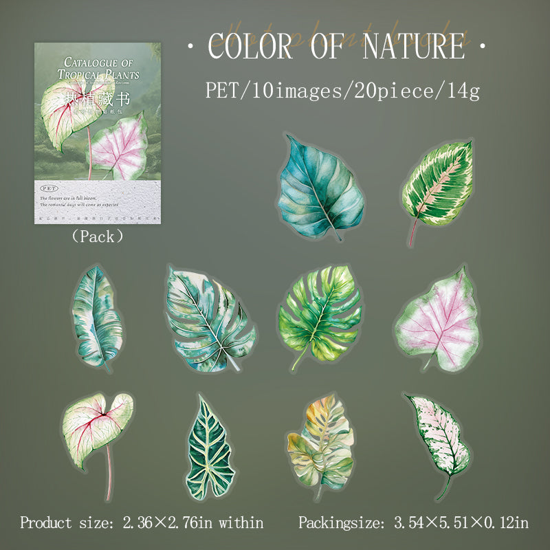 Tropical Botanica Collection Stickers