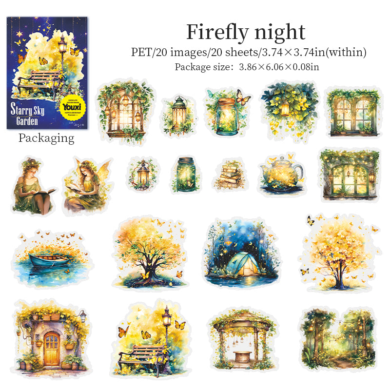 Starry Sky Garden Stickers