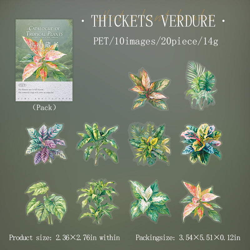 Tropical Botanica Collection Stickers