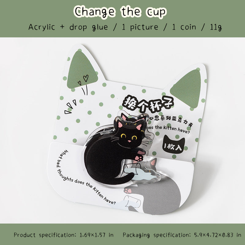 Little black cat Journal Clip