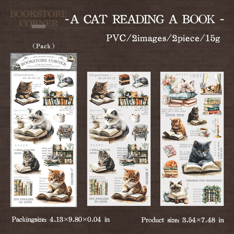 Corner of the Bookstore Transfer Stickers