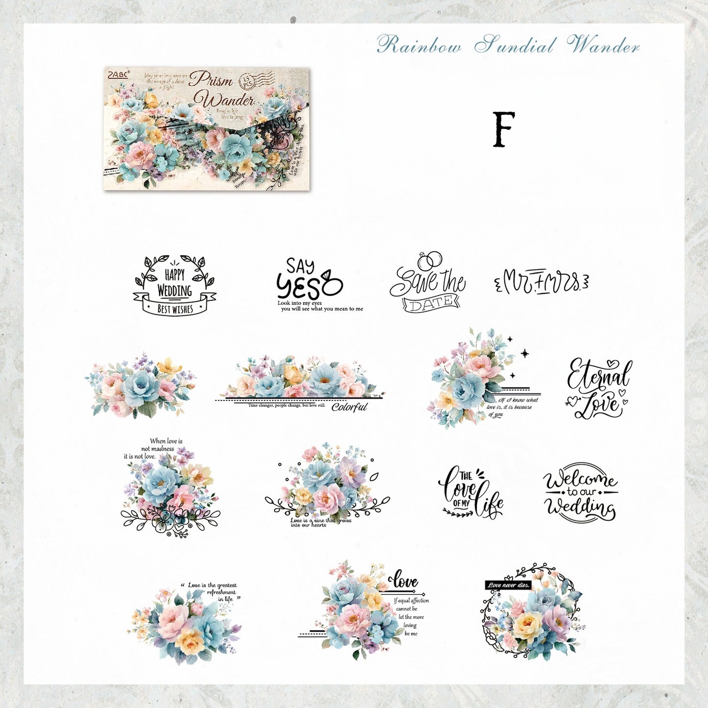 Tinted Silk Melody Stickers