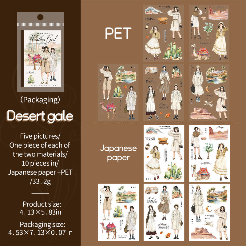 Weather Girl Sticker Book