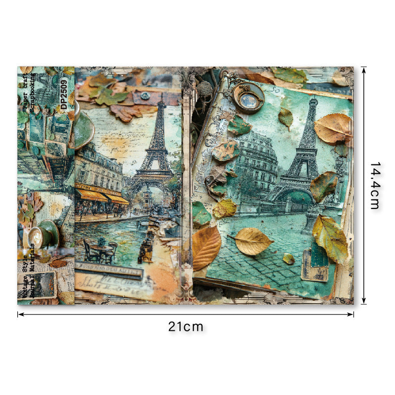 Eiffel Tower Papers 8pcs
