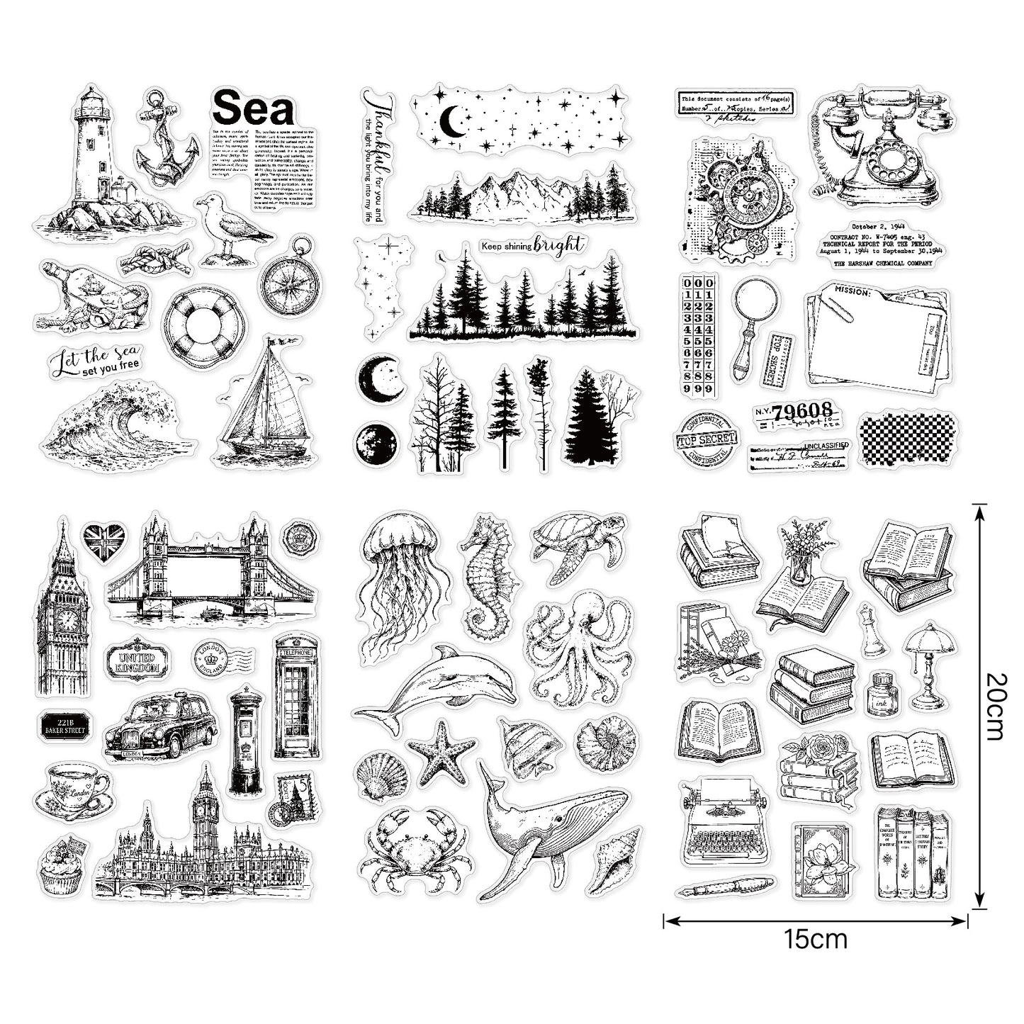 Clear Silicone Stamps 16