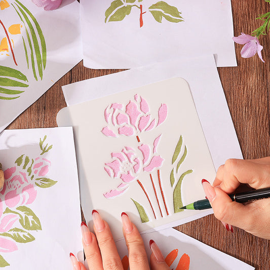 Flower Border Whisper Stencils