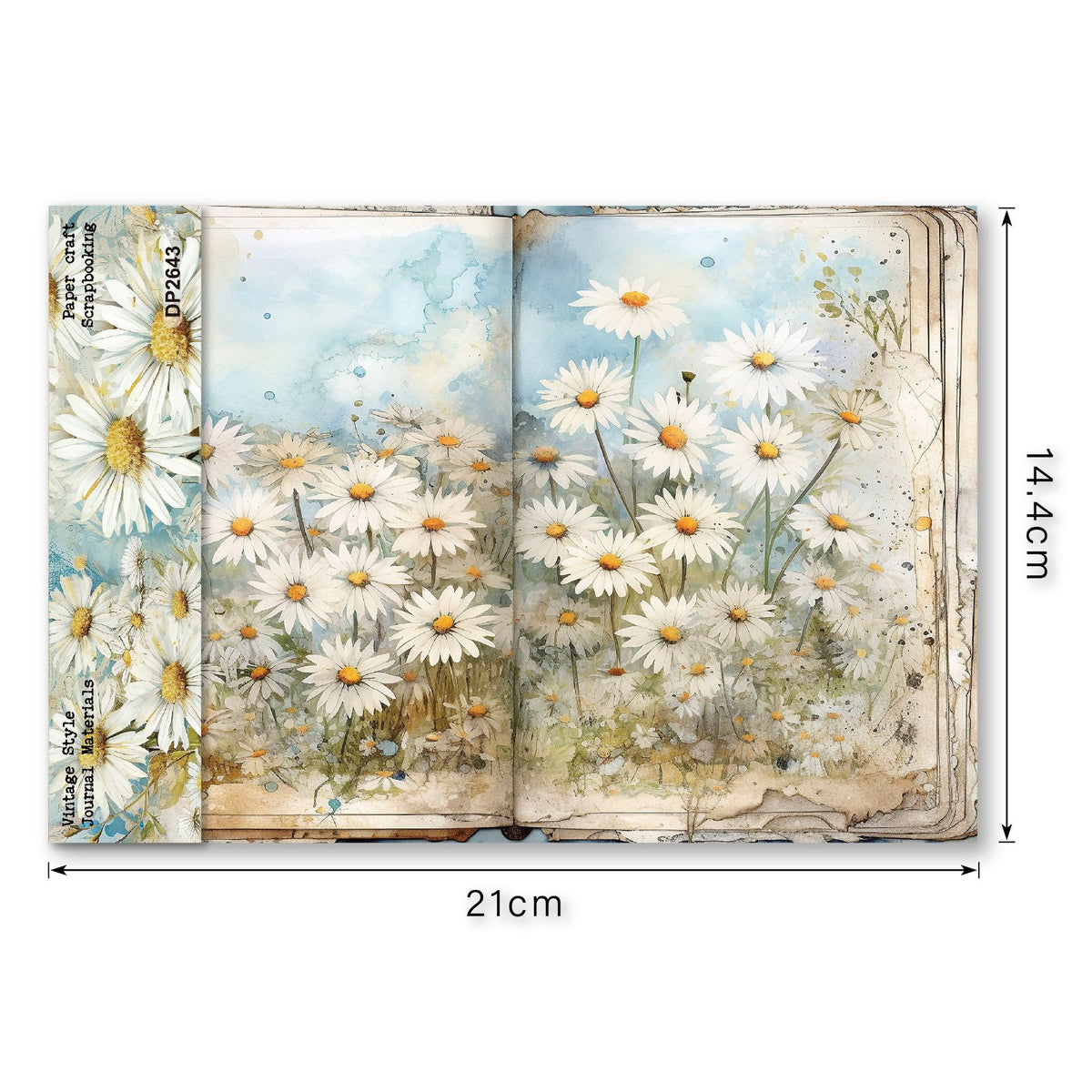 Daisy Garden Journal Papers 8pcs