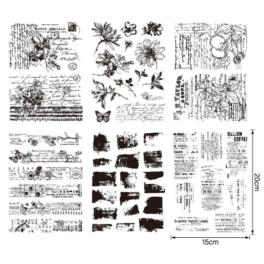 Clear Silicone Stamps 09