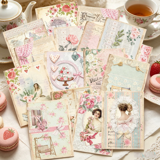 Rose Tea Party Papers 16pcs