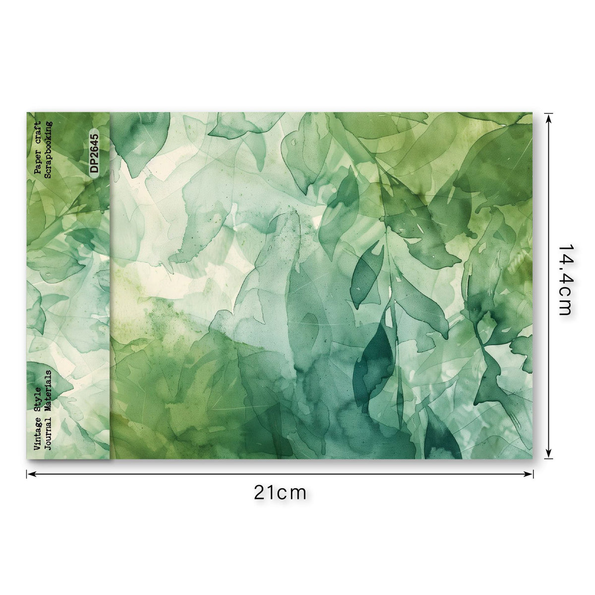 Botanical Watercolor Journal Papers 8pcs