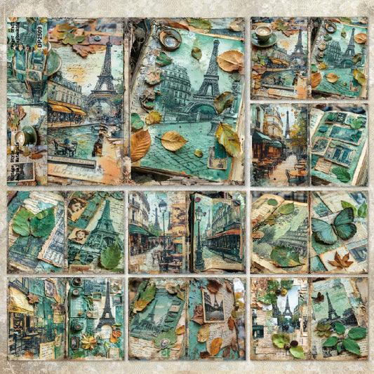 Eiffel Tower Papers 8pcs