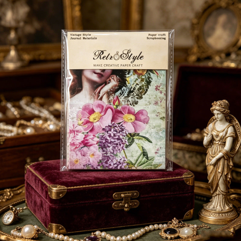 Elegant Vintage Rose Lady Papers