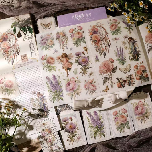 Elves and Dreamcatcher Rub-on Sticker