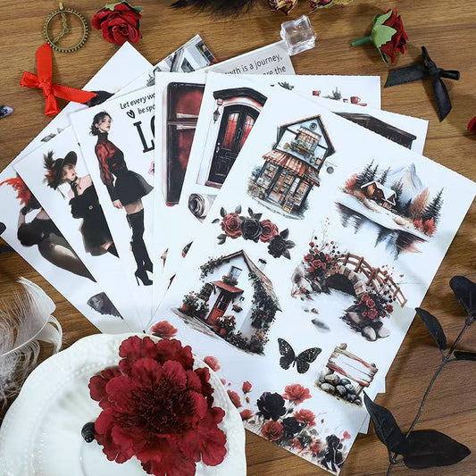 Midnight Rose Sticker Book