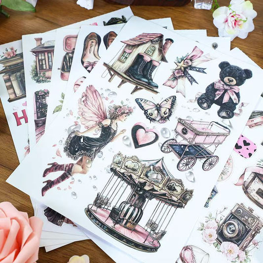 Shadow Pink Sticker Book