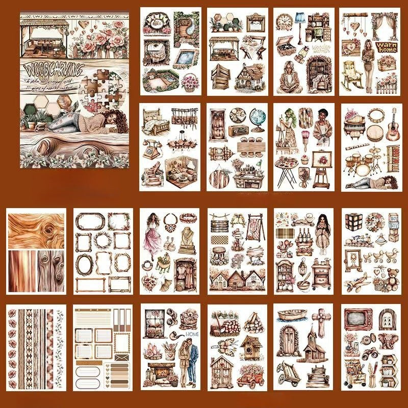 Aromatic Wood Moments Sticker Book