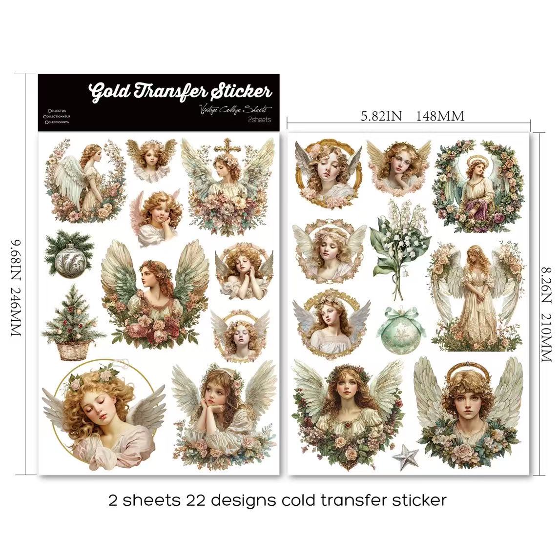 Fresh Angel Rub-On Stickers