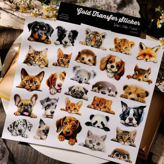 Adorable Animals Transfer Stickers