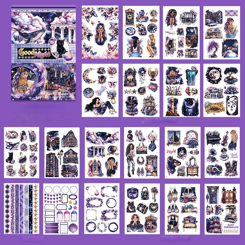 Night Fall Sticker Book