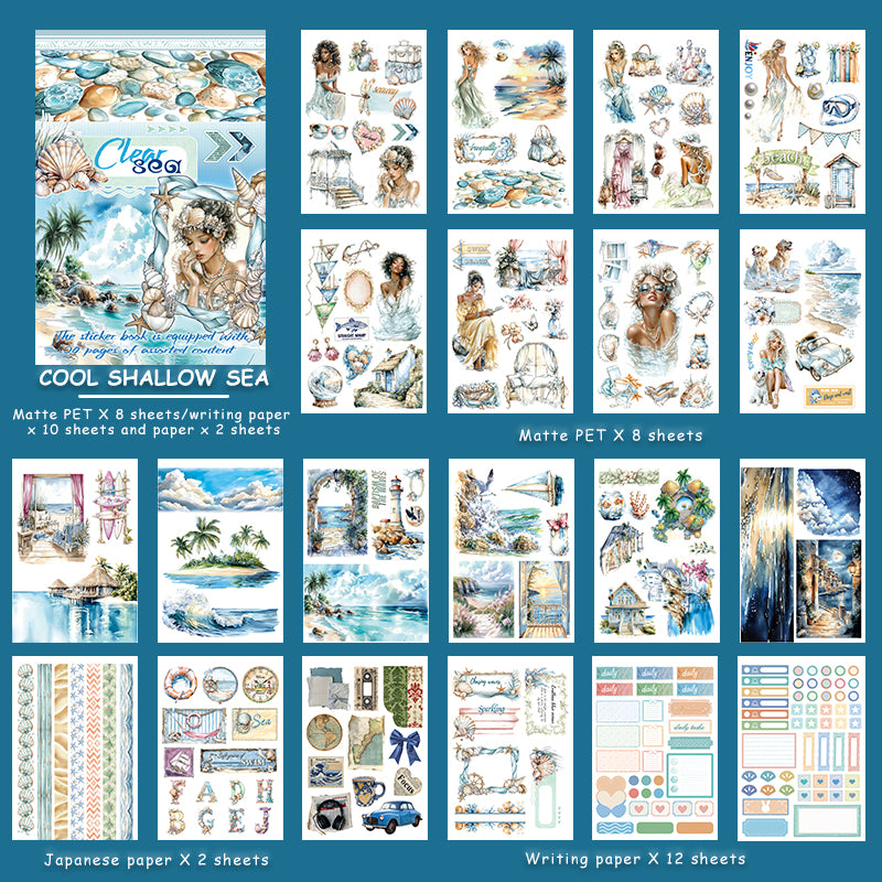 Cool Shallow Sea Sticker Book