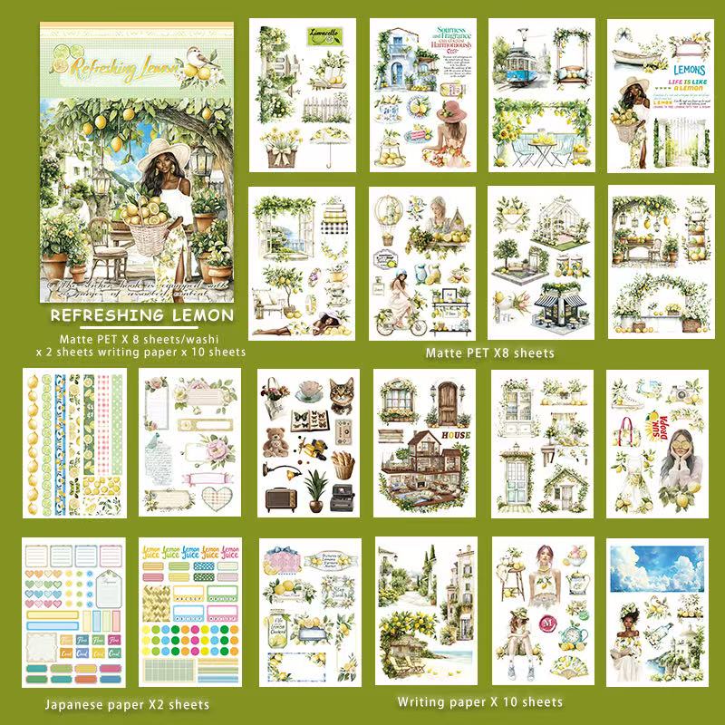 Refreshing Lemon Sticker Book