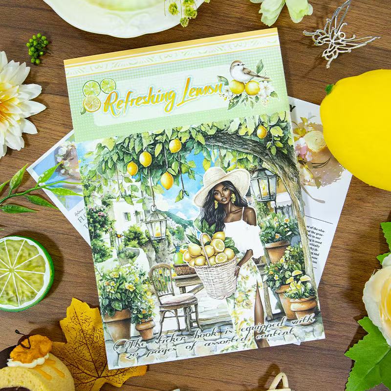 Refreshing Lemon Sticker Book