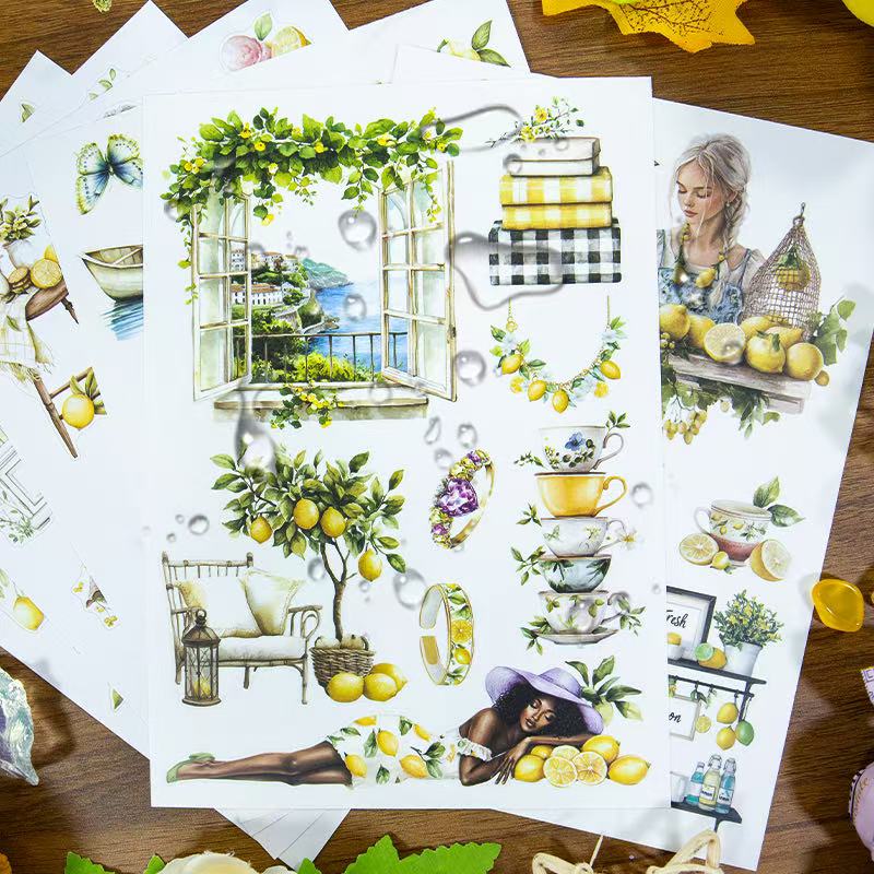 Refreshing Lemon Sticker Book