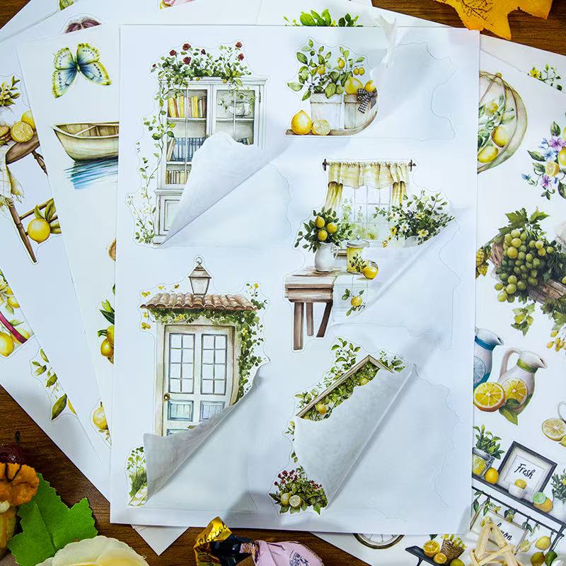 Refreshing Lemon Sticker Book