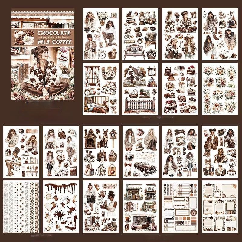 Cozy Coffee Vibes Sticker Book