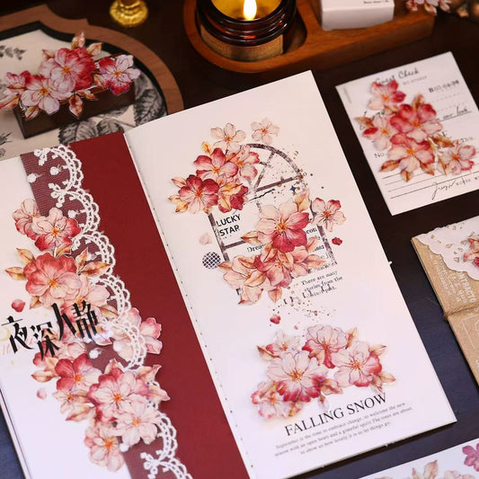 5.5cm*120cm Red Acacia Blossoms Tape