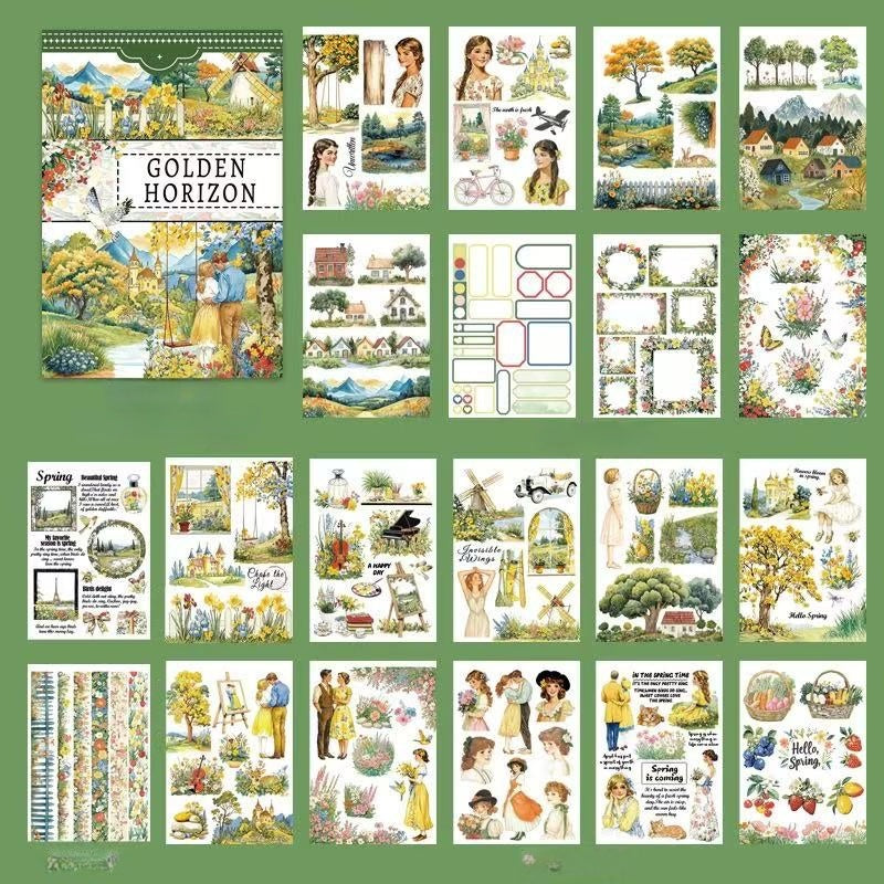 Golden Horizon Sticker Book