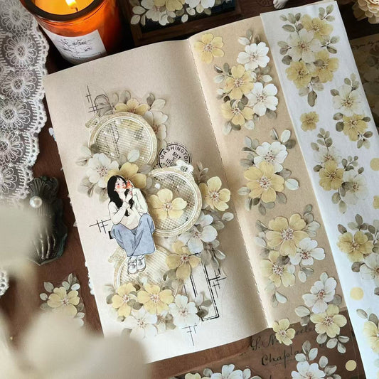 5.5cm*120cm Yellow Wild Rose Tape