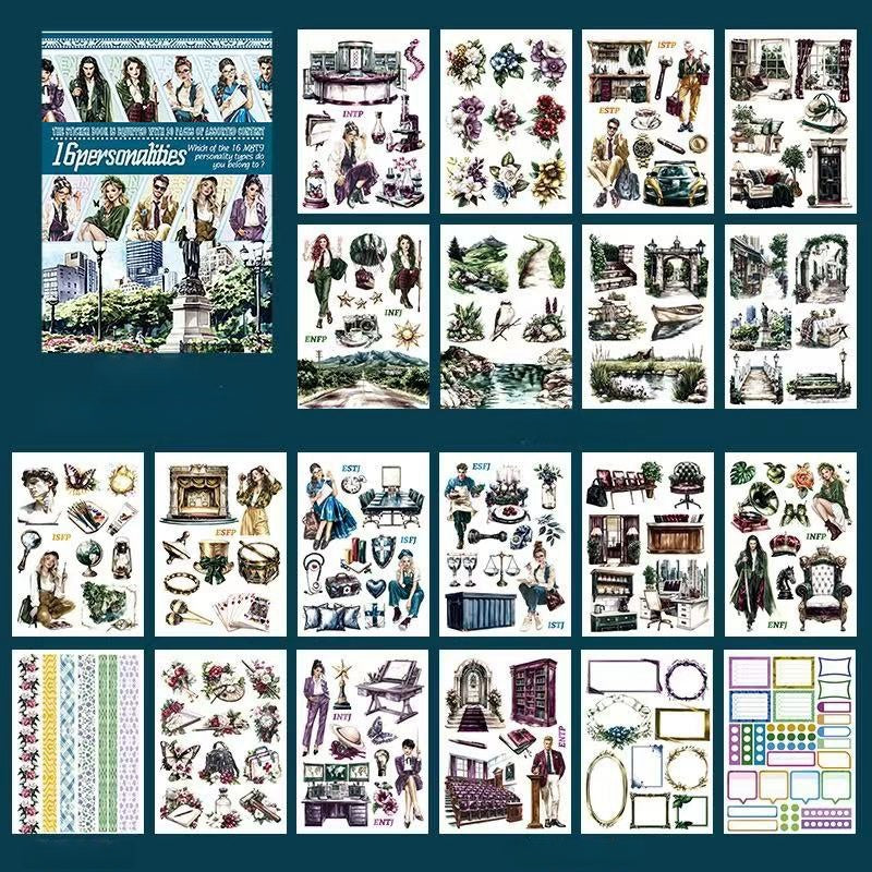 16 Personalities Sticker Book