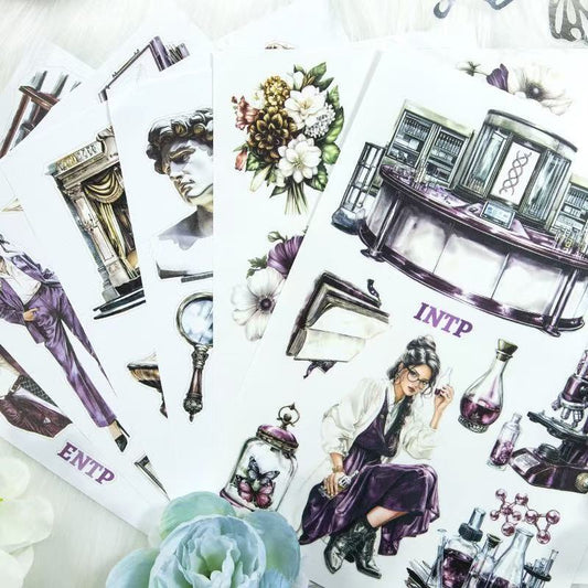 16 Personalities Sticker Book