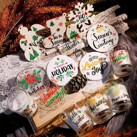 Christmas Holiday Transfer Stickers