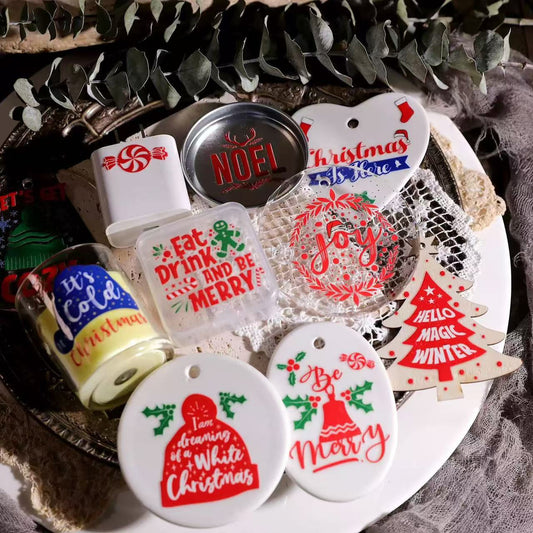 Christmas Joy Transfer Stickers