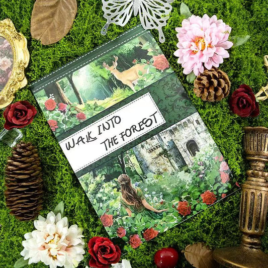 Forest Green Wilderness Sticker Book