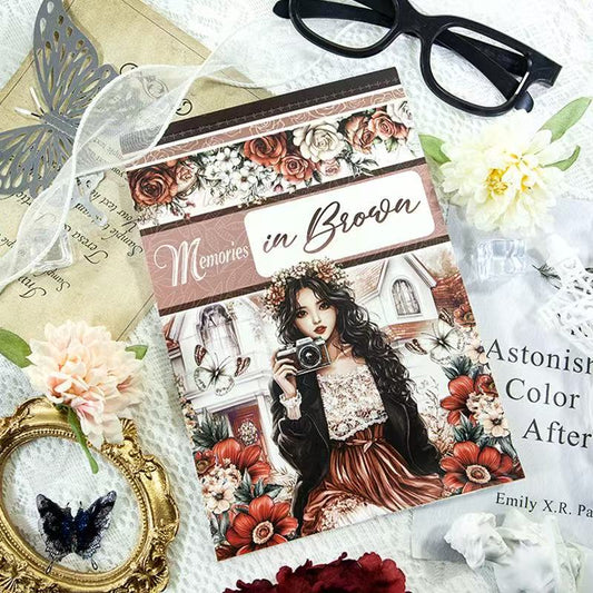 Brown Memories Sticker Book