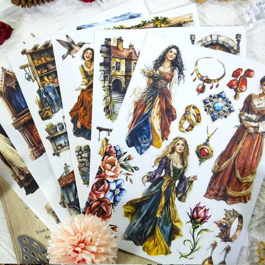 European Narrative Sticker Book