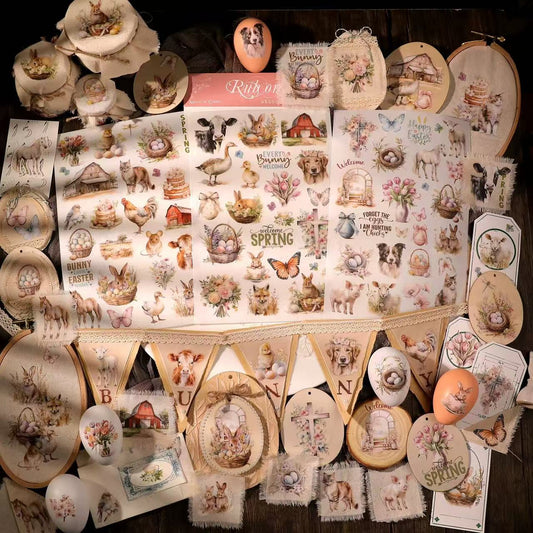 Pink Easter Rub-on Stickers