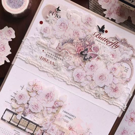 6cm*150cm Pink Rose Tape