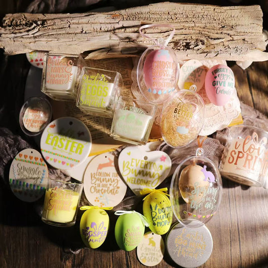 Easter Phrases Rub-on Stickers