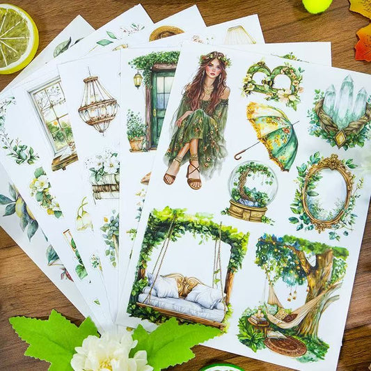 Green Spring Arrival Sticker Book