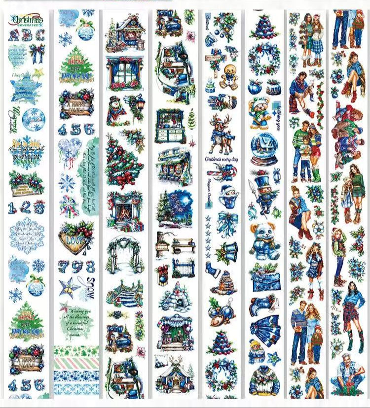 Blue Christmas Tape Set