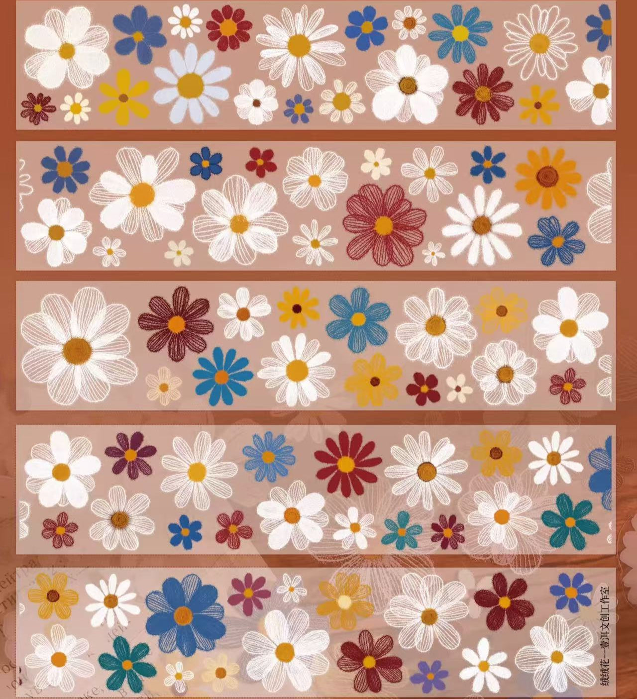 5cm*100cm Velvet Bloom Tape