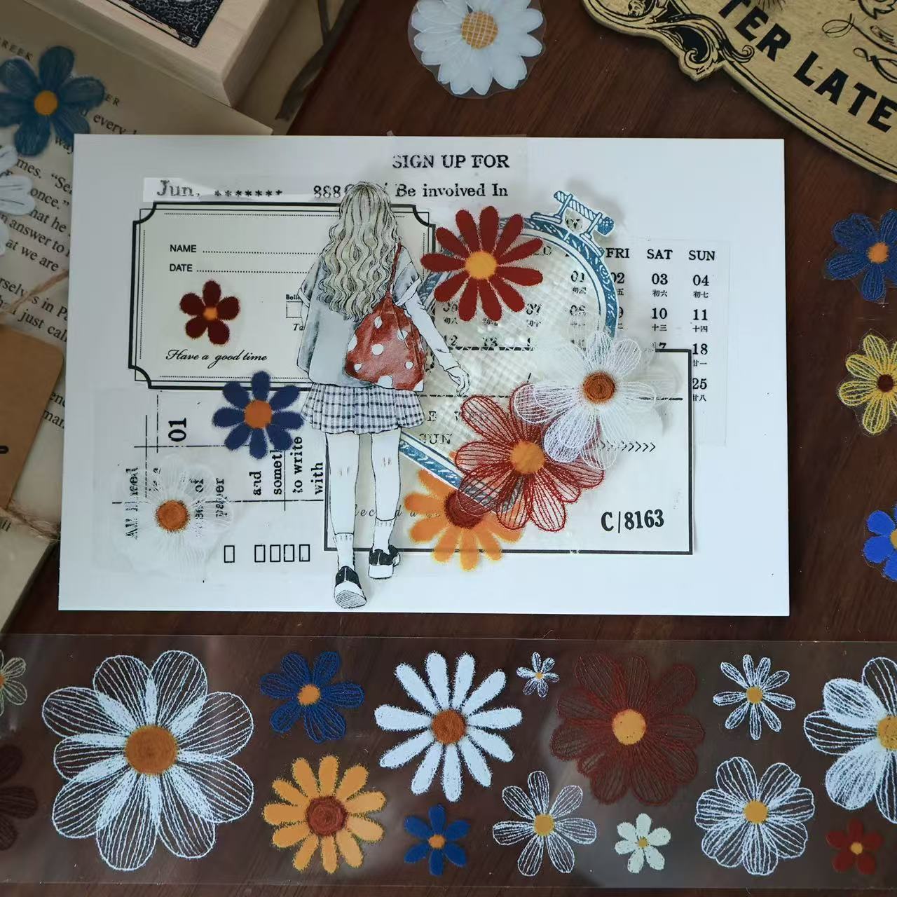 5cm*100cm Velvet Bloom Tape