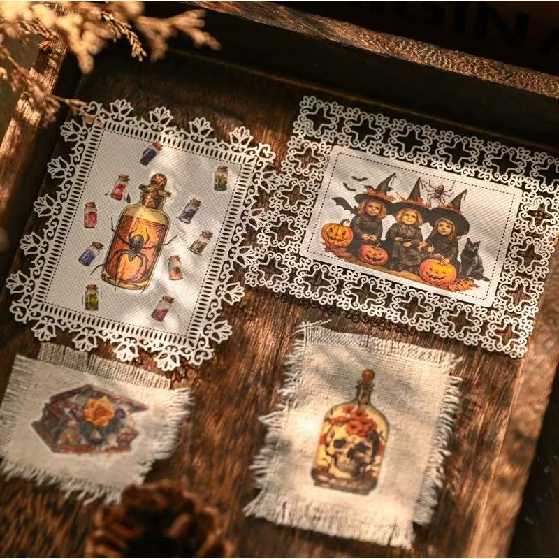 Spooky Halloween Rub-On Stickers