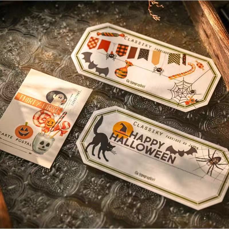 Halloween Pumpkin Rub-On Stickers